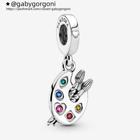 Pandora Artist's Palette Dangle Charm - Picture 1 of 4